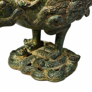 Eagle Catching Snake Bronze Incense Burner Boshan Censer, approved main product view.