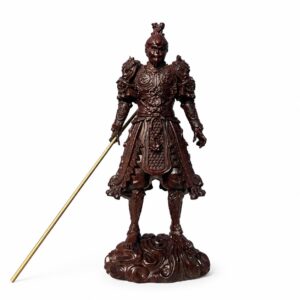 Monkey King Wood Figurine Sun Wukong Statue, approved main product view.