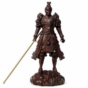 Monkey King Wood Figurine Sun Wukong Statue, approved main product view.