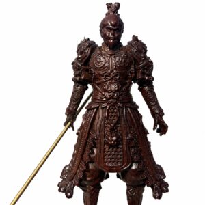Monkey King Wood Figurine Sun Wukong Statue, approved main product view.