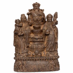 Three Stars Wood Figurine, approved main product view.