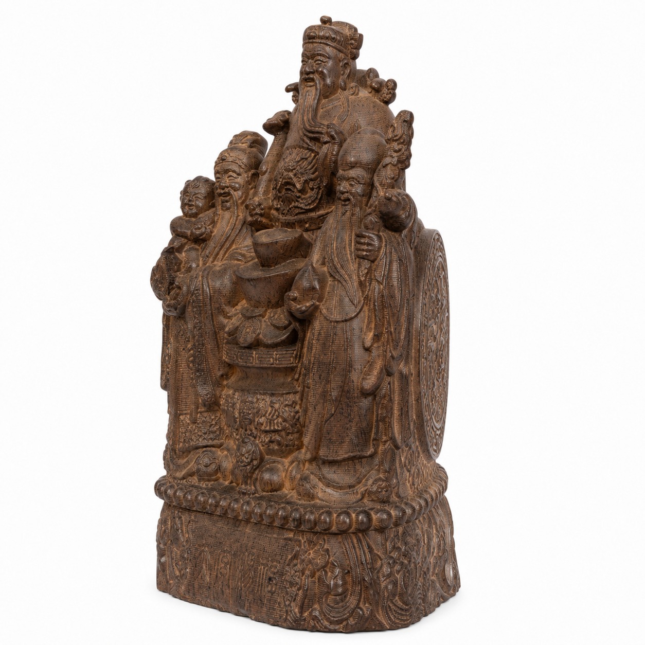 Three Stars Wood Figurine, approved main product view.