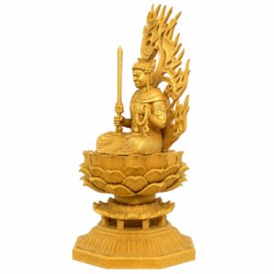 Approved product image of the Fudo Myoo Wood Statue.