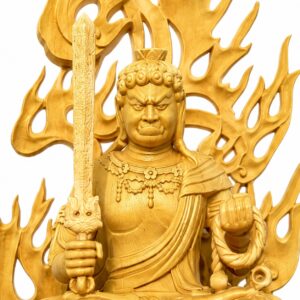 Approved product image of the Fudo Myoo Wood Statue.