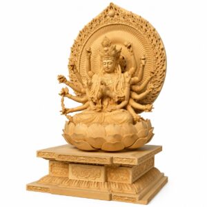 Cundi Bodhisattva Wood Statue, approved main product view.