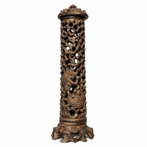Hollow Lingzhi Mushroom Wood Incense Burner, approved main product view.