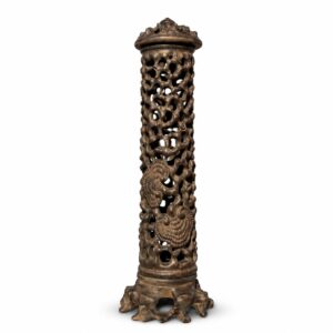Hollow Lingzhi Mushroom Wood Incense Burner, approved main product view.