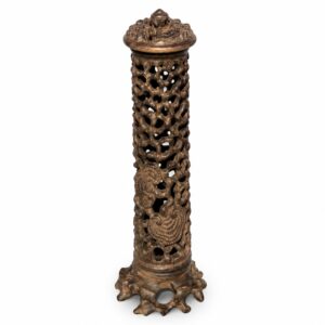 Hollow Lingzhi Mushroom Wood Incense Burner, approved main product view.