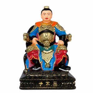Nezha Prince Wood Figurine with, approved main product view.