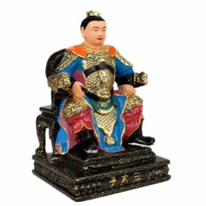 Nezha Prince Wood Figurine with, approved main product view.