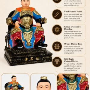 Nezha Prince Wood Figurine with, approved detail product view.