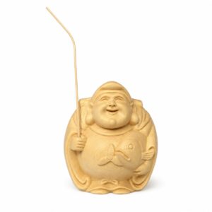 Ebisu and Daikokuten Wood Statue, approved main product view.