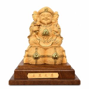 Approved product image of Mahakala Wood Statue. Inspect the listed facts separately.