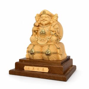 Approved product image of Mahakala Wood Statue. Inspect the listed facts separately.