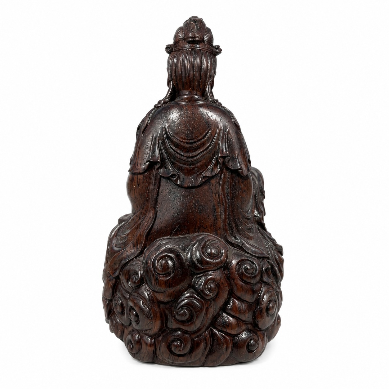 Avalokitesvara Bodhisattva Wood Statue, approved main product view.