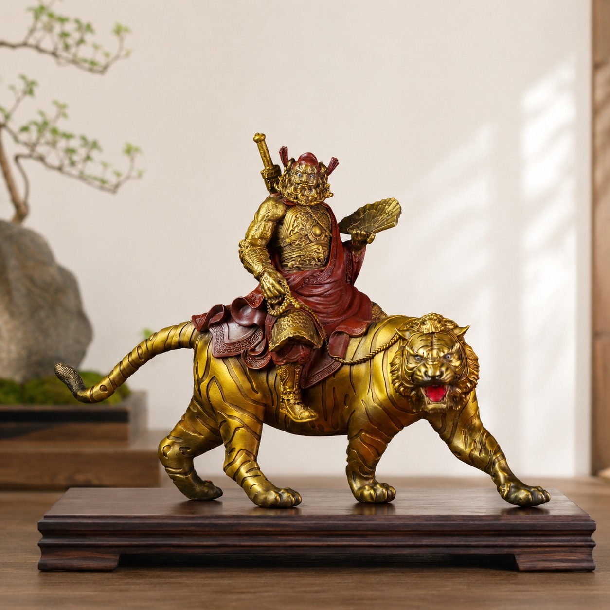 Zhong Kui Demon Queller Bronze Statue, approved hero product view.