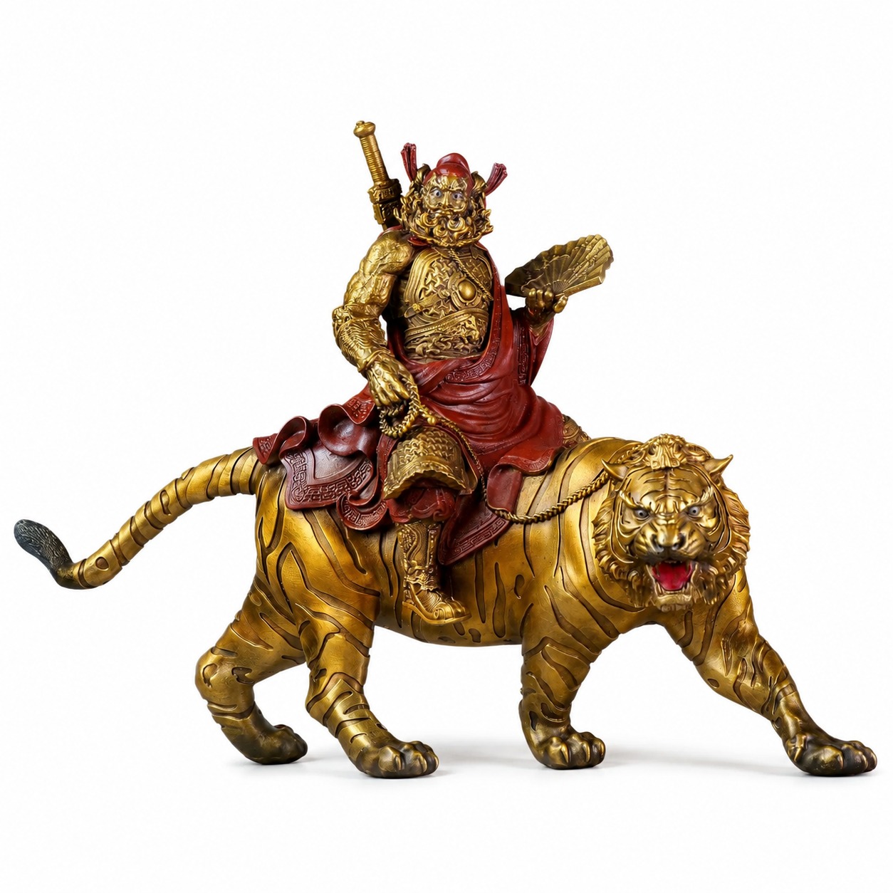 Zhong Kui Demon Queller Bronze Statue, approved main product view.