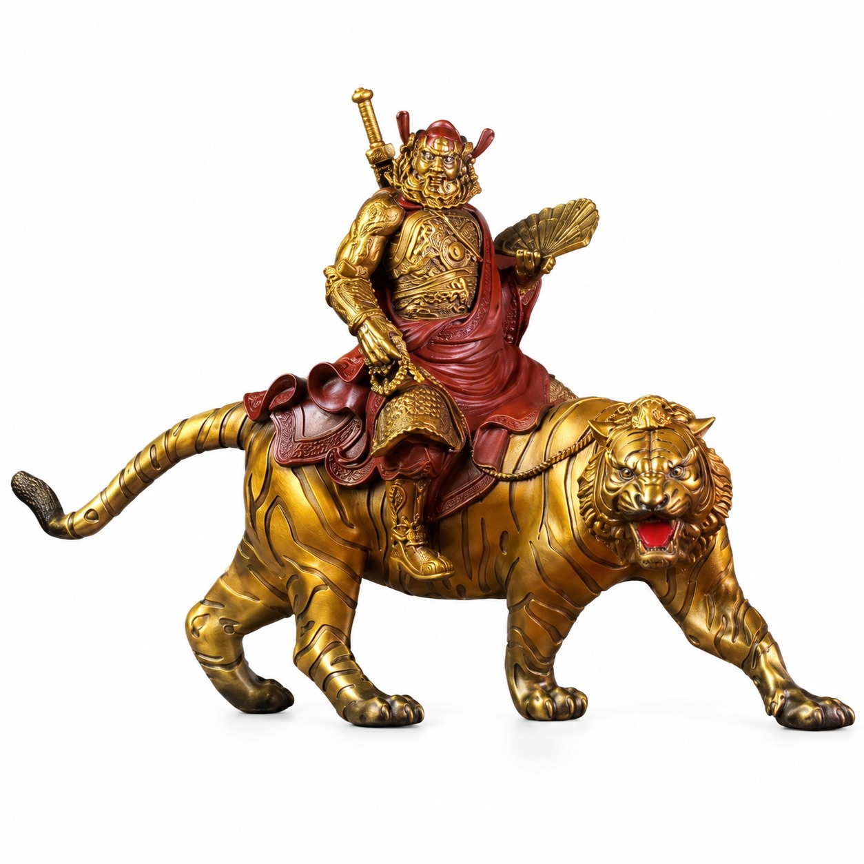 Zhong Kui Demon Queller Bronze Statue, approved main product view.