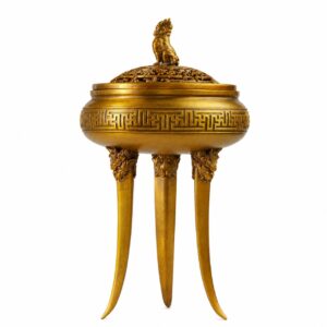 Qilin Three Legged Copper Alloy Incense Burner, approved main product view.