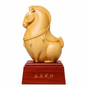 Tang Dynasty Horse Wood Statue, approved main product view.