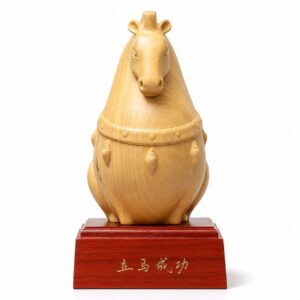 Tang Dynasty Horse Wood Statue, approved main product view.