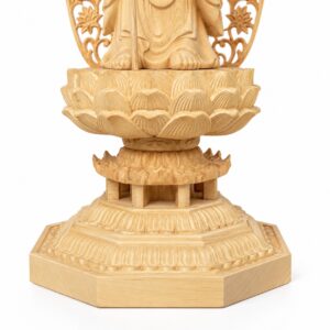 Approved product image of Ksitigarbha Wood Statue. Inspect the listed facts separately.