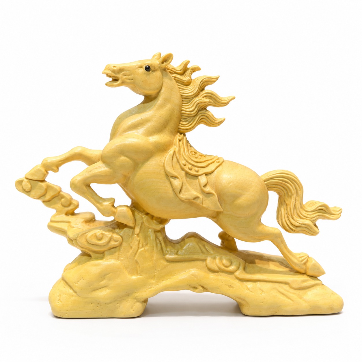 Galloping Horse Wood Statue, approved main product view.