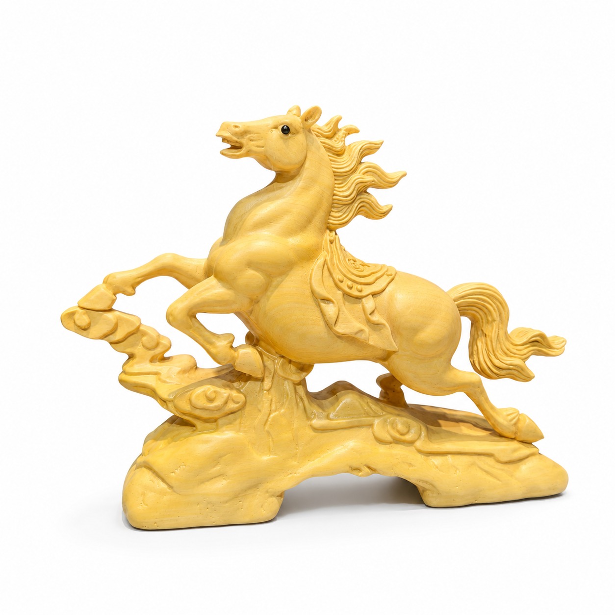 Galloping Horse Wood Statue, approved main product view.
