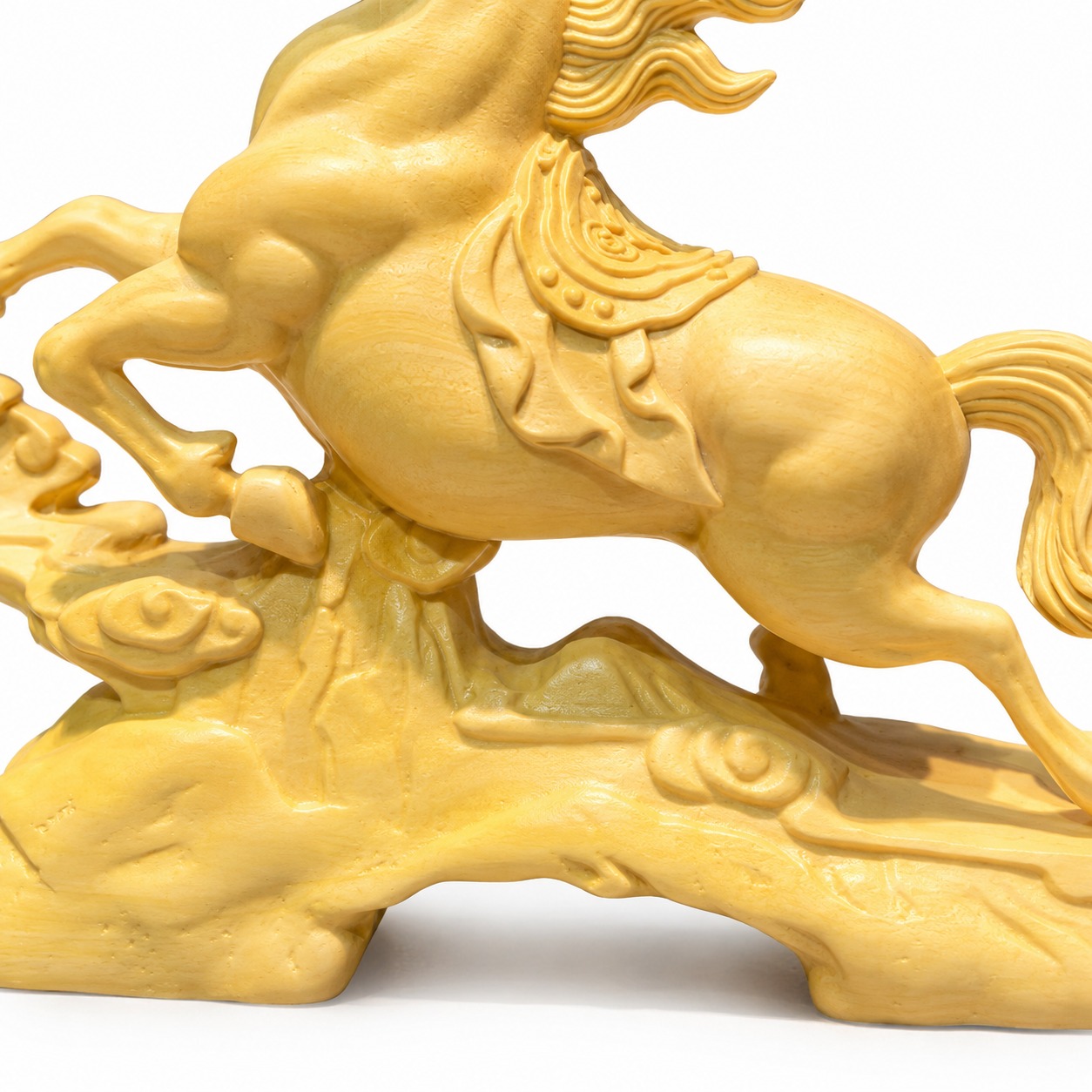 Galloping Horse Wood Statue, approved main product view.