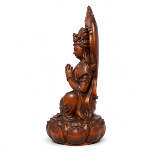 Guanyin Wood Statue, approved main product view.
