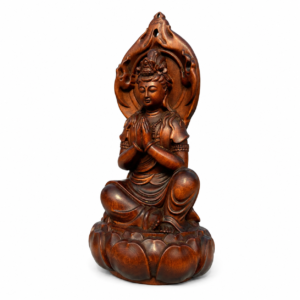 Guanyin Wood Statue, approved main product view.