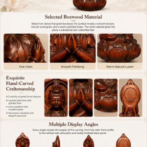 Guanyin Wood Statue, approved main product view.