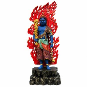 Approved product image of the Painted Fudo Myoo Wood Statue.