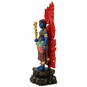 Approved product image of the Painted Fudo Myoo Wood Statue.