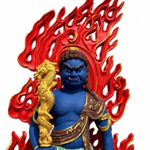 Approved product image of the Painted Fudo Myoo Wood Statue.