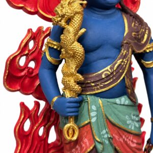 Approved product image of the Painted Fudo Myoo Wood Statue.