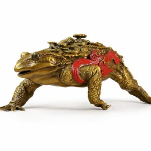 Money Toad Brass Incense Burner Beast Sculpture, approved main product view.