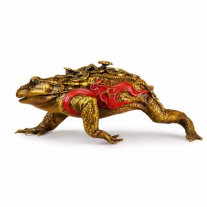 Money Toad Brass Incense Burner Beast Sculpture, approved main product view.