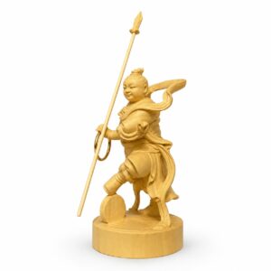 Approved product image of Nezha Wood Statue. Inspect the listed facts separately.