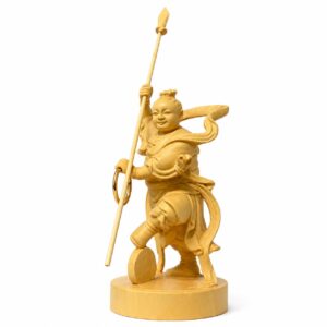 Approved product image of Nezha Wood Statue. Inspect the listed facts separately.
