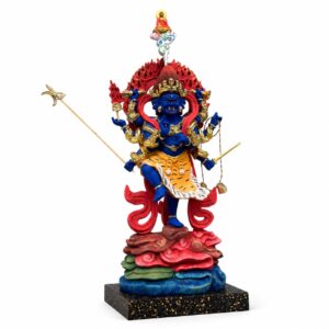 Uchusmha Vajra Wood Statue, approved main product view.