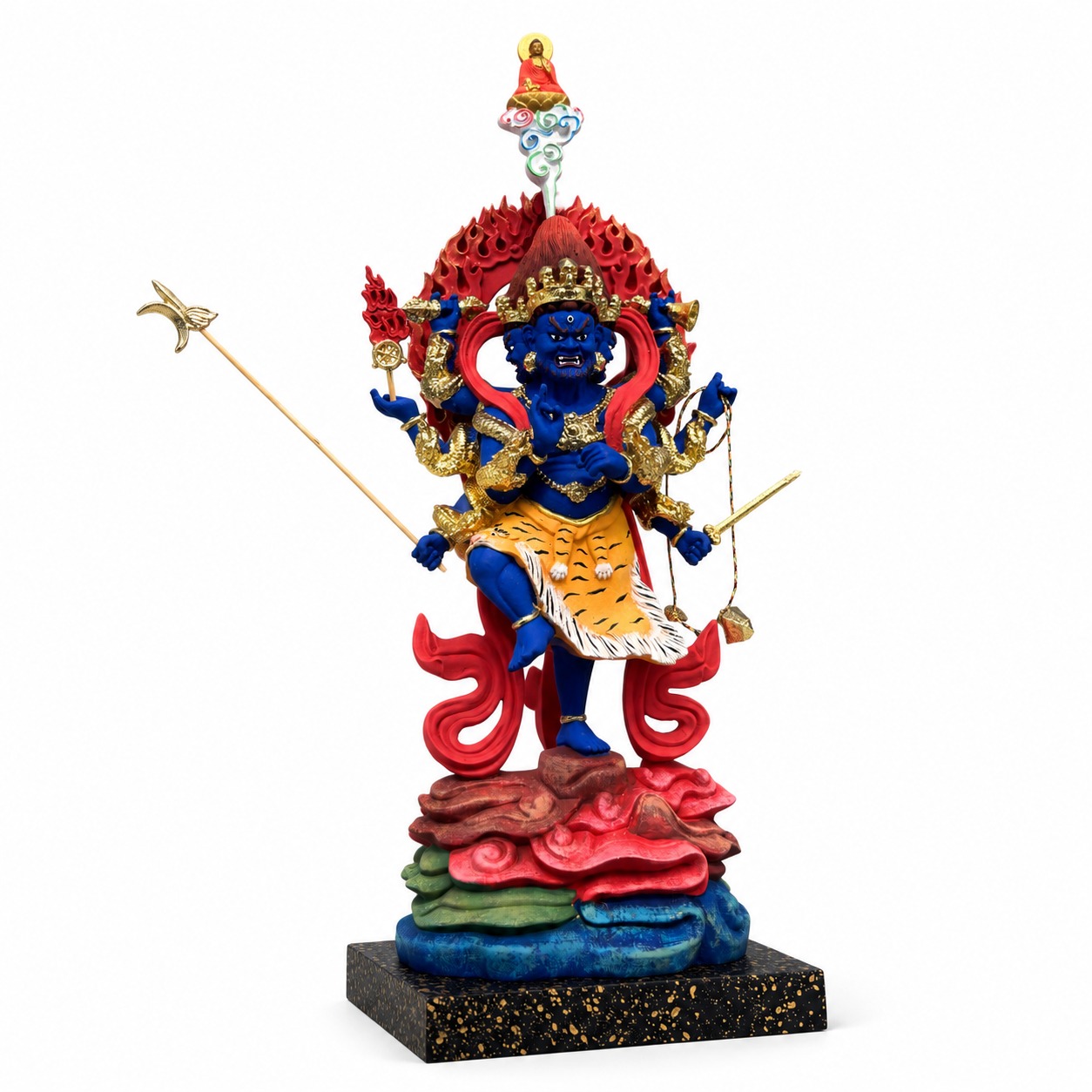 Uchusmha Vajra Wood Statue, approved main product view.