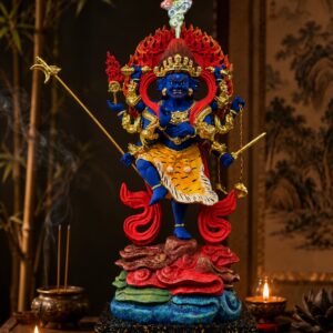 Uchusmha Vajra Wood Statue, approved main product view.