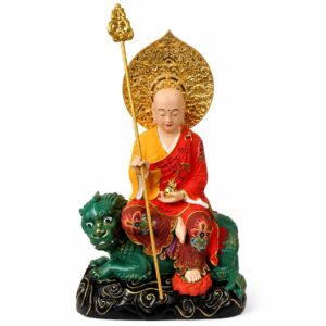 Di Ting and Ksitigarbha Bodhisattva Wood Statue, approved main product view.