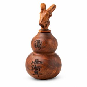 Dragon Head Gourd Ornament Wood Sculpture, approved main product view.