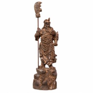 Guan Gong Wood Statue, approved main product view.