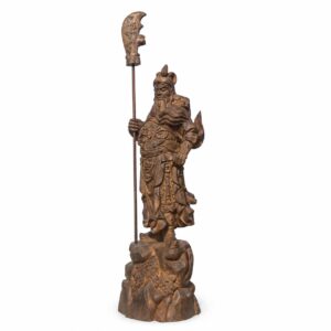 Guan Gong Wood Statue, approved main product view.