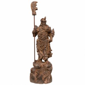 Guan Gong Wood Statue, approved main product view.
