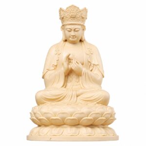 Vairocana Buddha Wood Statue, approved main product view.