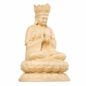 Vairocana Buddha Wood Statue, approved main product view.